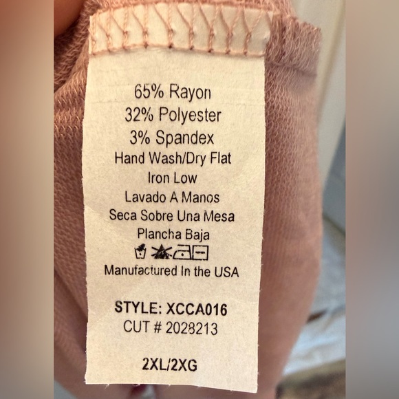 Chris & Carol Blush Pink Hoodie Dress - Picture 4 of 4